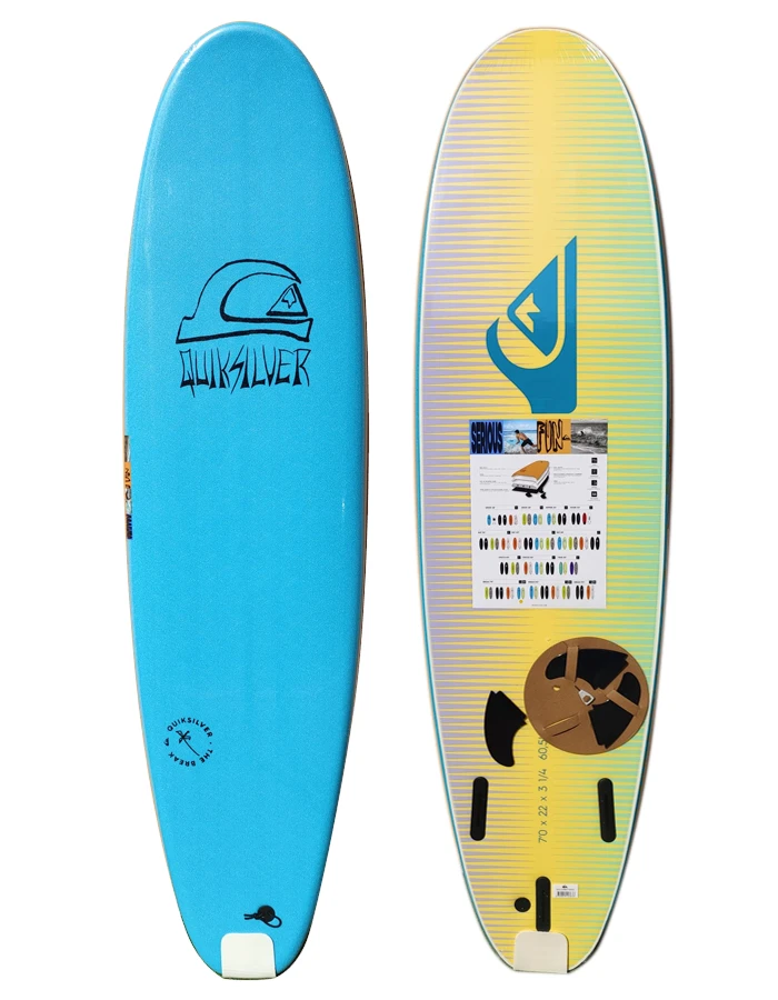 QUIKSILVER SOFTBOARD SOFT BREAK 7’0" BLUE 1 QUIKSILVER SOFTBOARD SOFT BREAK 7’0" BLUE