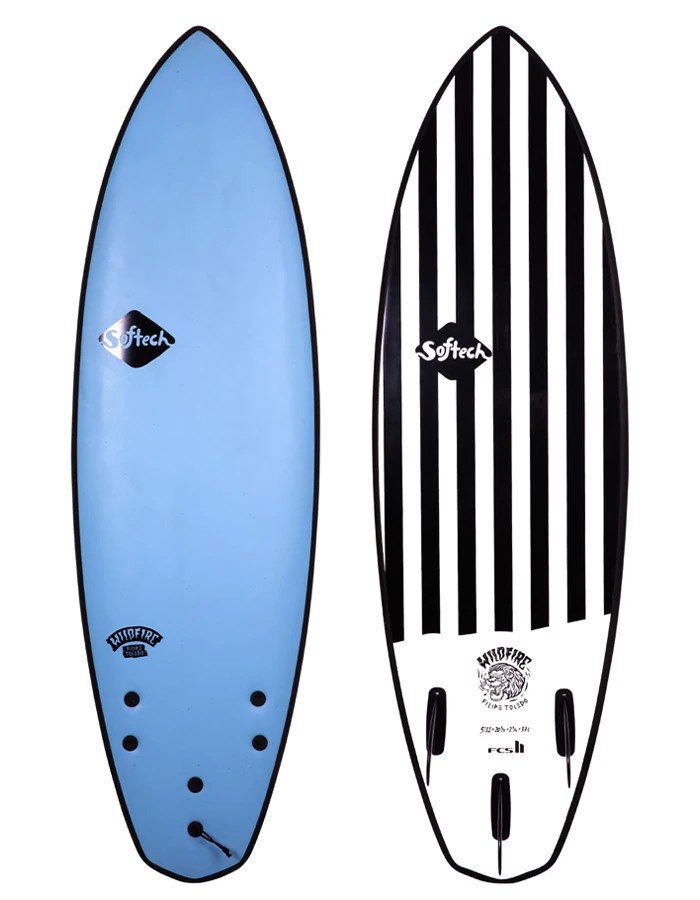 SOFTECH 5'3" - 5'11" TOLEDO WILDFIRE SOFTBOARD FCSII STRIPED